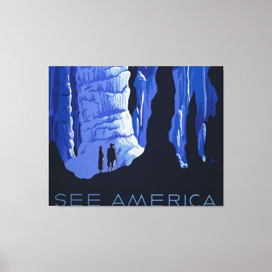 Poster voor reizen met reisafdruk canvas afdruk (Voorkant)