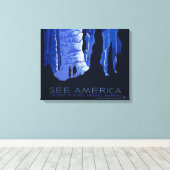 Poster voor reizen met reisafdruk canvas afdruk (Insitu (Houten vloer))