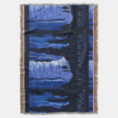 Poster voor reizen met reisafdruk deken (Voorkant Verticaal)