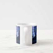 Poster voor reizen met reisafdruk espresso kop (Achterkant)