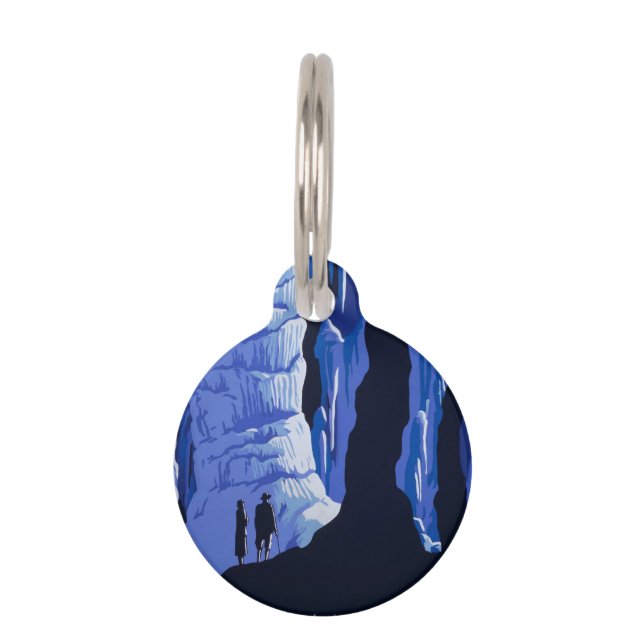 Poster voor reizen met reisafdruk huisdierpenning (Voorkant)