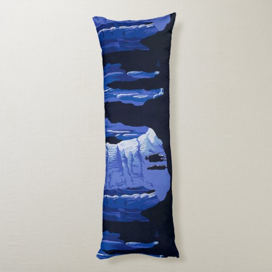 Poster voor reizen met reisafdruk lichaamskussen (Achterkant (Verticaal))