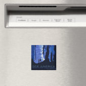 Poster voor reizen met reisafdruk magneet (Insitu (Vaatwasser))