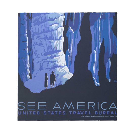 Poster voor reizen met reisafdruk notitieblok (Voorkant)