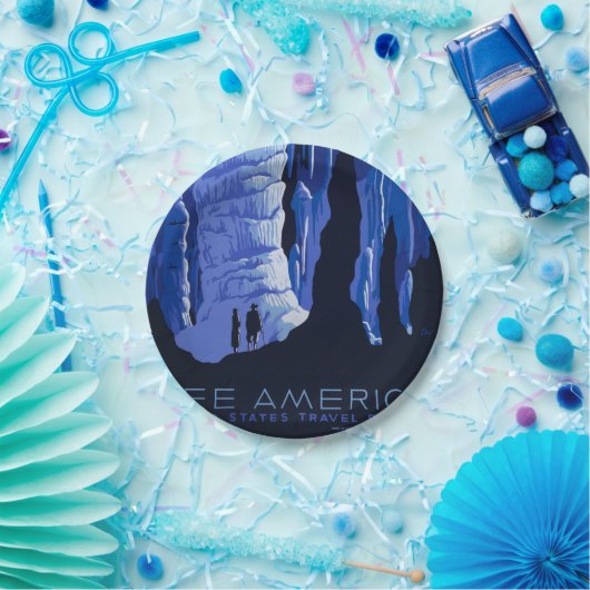 Poster voor reizen met reisafdruk papieren bordje (Feest)