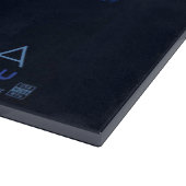 Poster voor reizen met reisafdruk snijplank (Hoek)