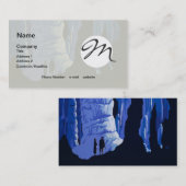 Poster voor reizen met reisafdruk visitekaartje (Voorkant / Achterkant)