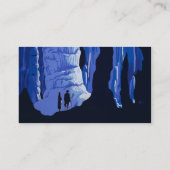 Poster voor reizen met reisafdruk visitekaartje (Achterkant)