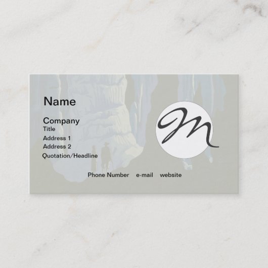 Poster voor reizen met reisafdruk visitekaartje (Voorkant)