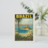 Poster voor reizen naar Brazilië 1940 Briefkaart (Staand voorkant)