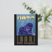 Poster voor reizen naar Irak teruggezet Briefkaart (Staand voorkant)