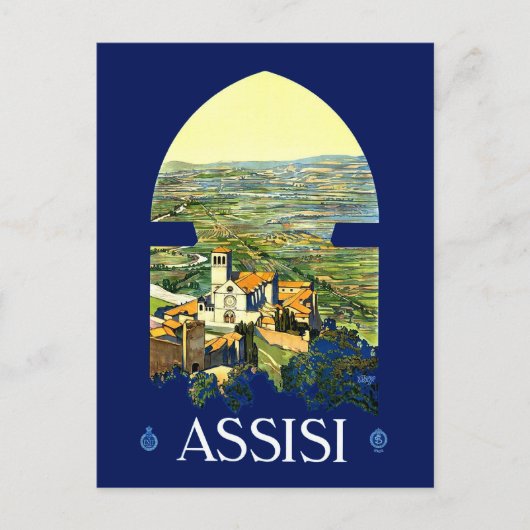 Poster voor reizen naar Italië Briefkaart (Voorkant)