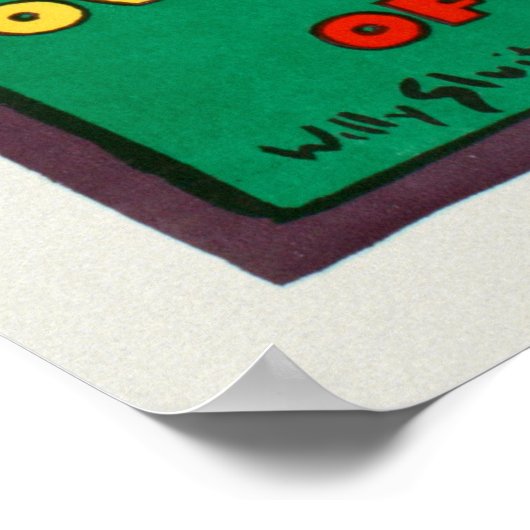 Poster voor reizen naar Nederland teruggezet in 19 (Hoek)