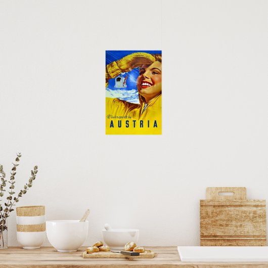 Poster voor reizen naar Oostenrijk (Keuken)