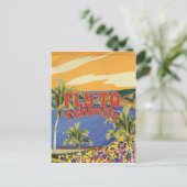 Poster voor reizen naar Tenerife Vintage Briefkaart (Staand voorkant)