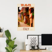 Poster voor reizen tussen woningen in Italië (Thuiskantoor)