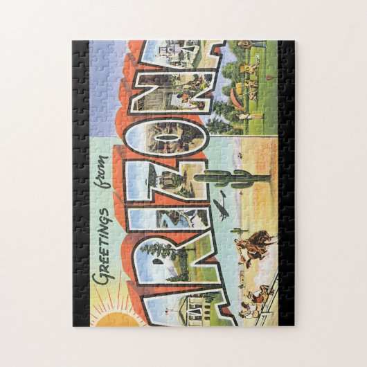 Poster voor reizen van Arizona_Vintage Legpuzzel (Verticaal)