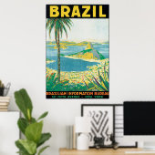 Poster voor reizen vanuit Brazilië (Thuiskantoor)