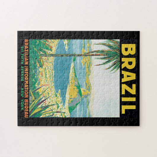 Poster voor reizen vanuit Brazilië Legpuzzel (Horizontaal)