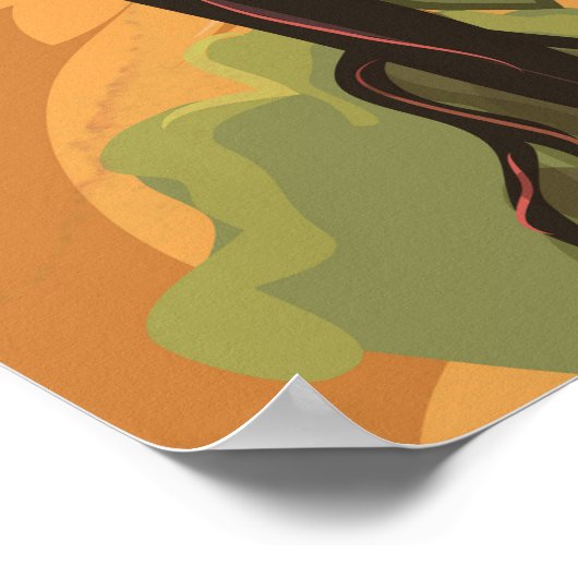 Poster voor reizen vanuit Macedonië (Hoek)