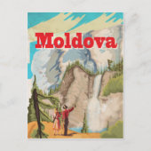 Poster voor reizen vanuit Moldavië Briefkaart (Voorkant)