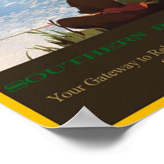 Poster voor reizen Zuid-Spoorweg (Hoek)