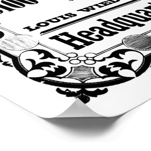 Poster voor rekrutering in de burgeroorlog, zwart (Hoek)