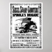 Poster voor rekrutering in de burgeroorlog, zwart (Voorkant)