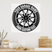 Poster voor reparatie van garages of auto's (Keuken)