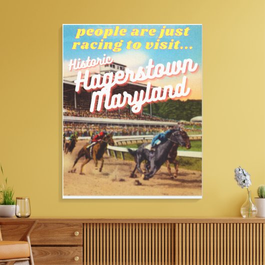 Poster voor Retrotoerisme Canvas Afdruk (Insitu (Woonkamer))