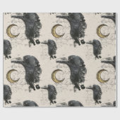 Poster voor riffels, ontwaterd door Raven Alchemy Cadeaupapier (Vlak)