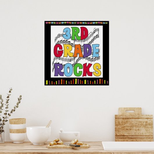 poster voor Rocks Classroom van derde graad (Keuken)