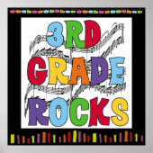 poster voor Rocks Classroom van derde graad (Voorkant)
