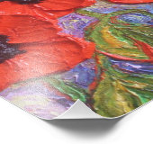 Poster voor rode papaver (Hoek)