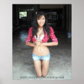 poster voor rode spijkerbroek (Voorkant)