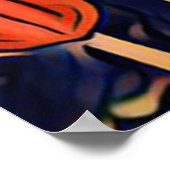 Poster voor rode tulpvelverf (Hoek)