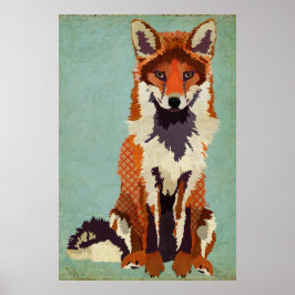 Poster voor rood en Violet Fox