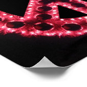 poster voor rood vredesbord (Hoek)