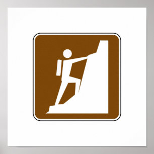 Poster voor rotsklimmen