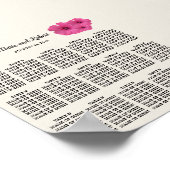 Poster voor roze afdichtingsinrichting (Hoek)