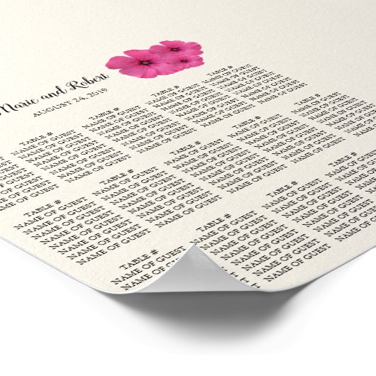 Poster voor roze afdichtingsinrichting (Hoek)