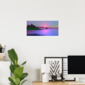 Poster voor roze dageraad en jacht (Thuiskantoor)