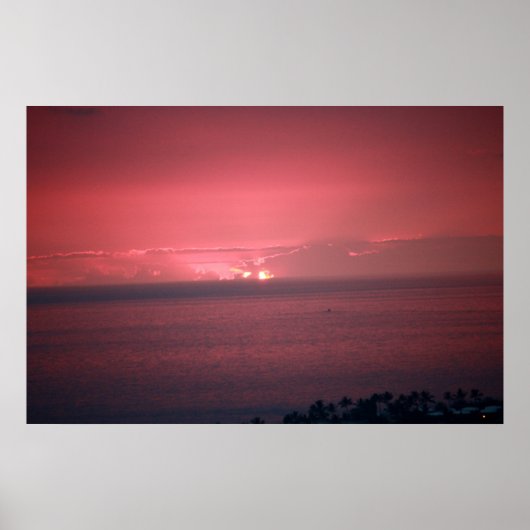 Poster voor roze Sunset Sky (Voorkant)