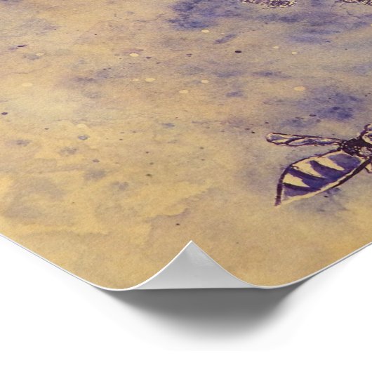 Poster voor ruimtebijen (Hoek)