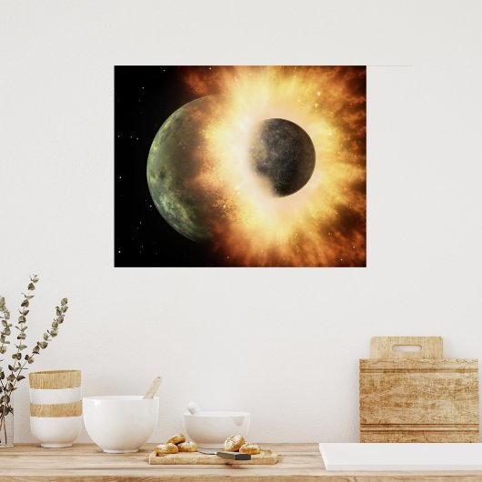 Poster voor ruimtebotsing (Keuken)