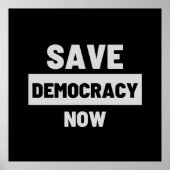 Poster voor Save Democracy Now (Voorkant)