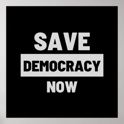 Poster voor Save Democracy Now (Voorkant)