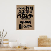 poster voor schattige koffiewinkel (Keuken)