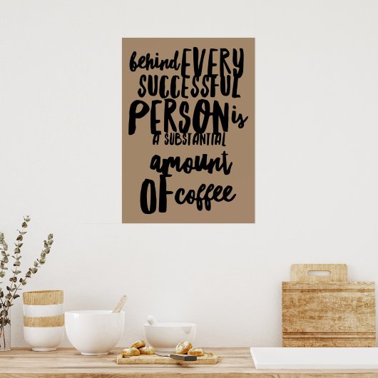 poster voor schattige koffiewinkel (Keuken)