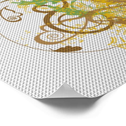 Poster voor schedelontwerp (Hoek)